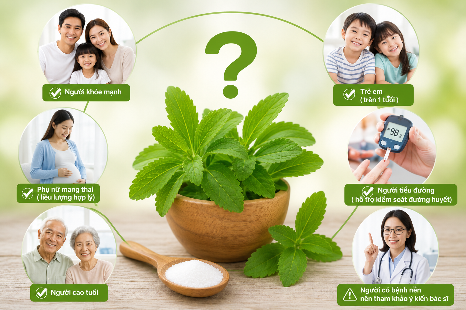 Cỏ ngọt có an toàn cho mọi đối tượng không