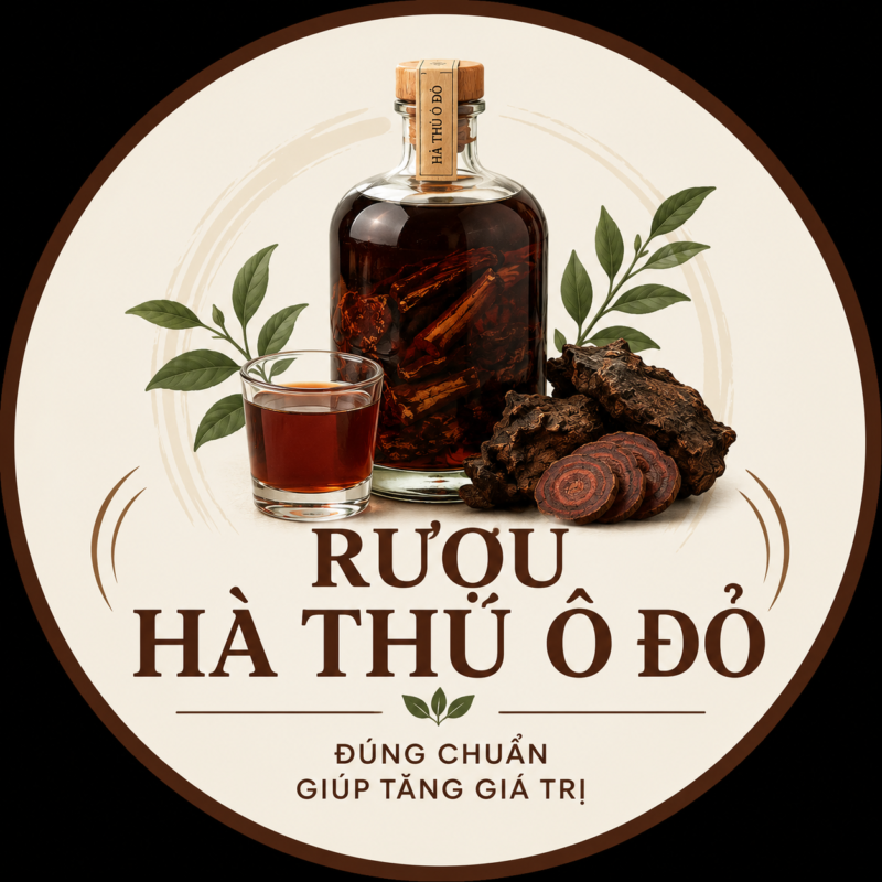 Cách ngâm rượu hà thủ ô đỏ