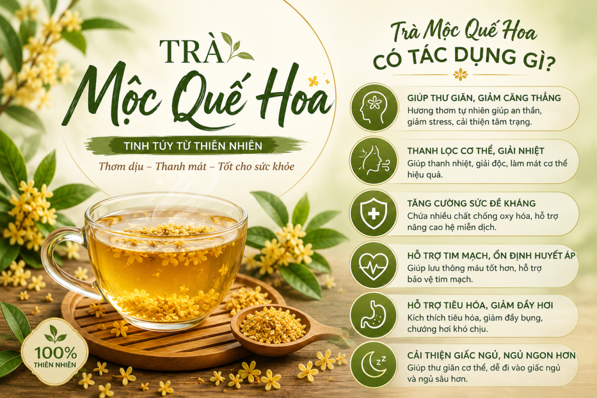 Trà mộc quế hoa có tác dụng gì