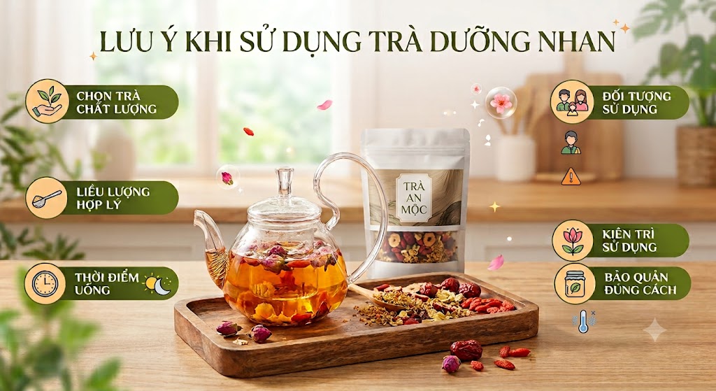 Trà dưỡng nhan trắng da