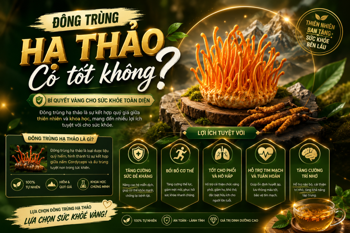 Đông trùng hạ thảo có tốt không