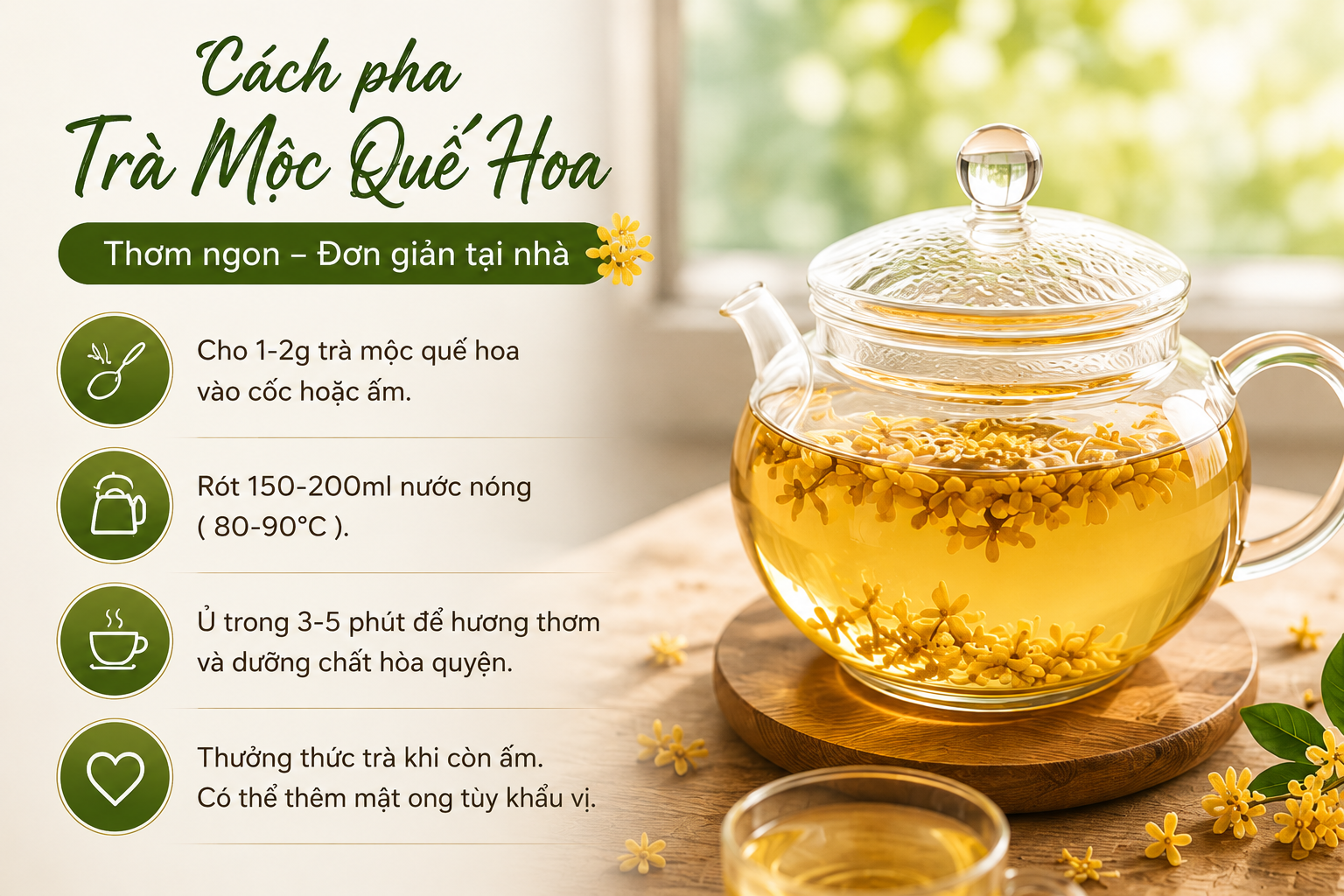 Mộc quế hoa có tác dụng gì