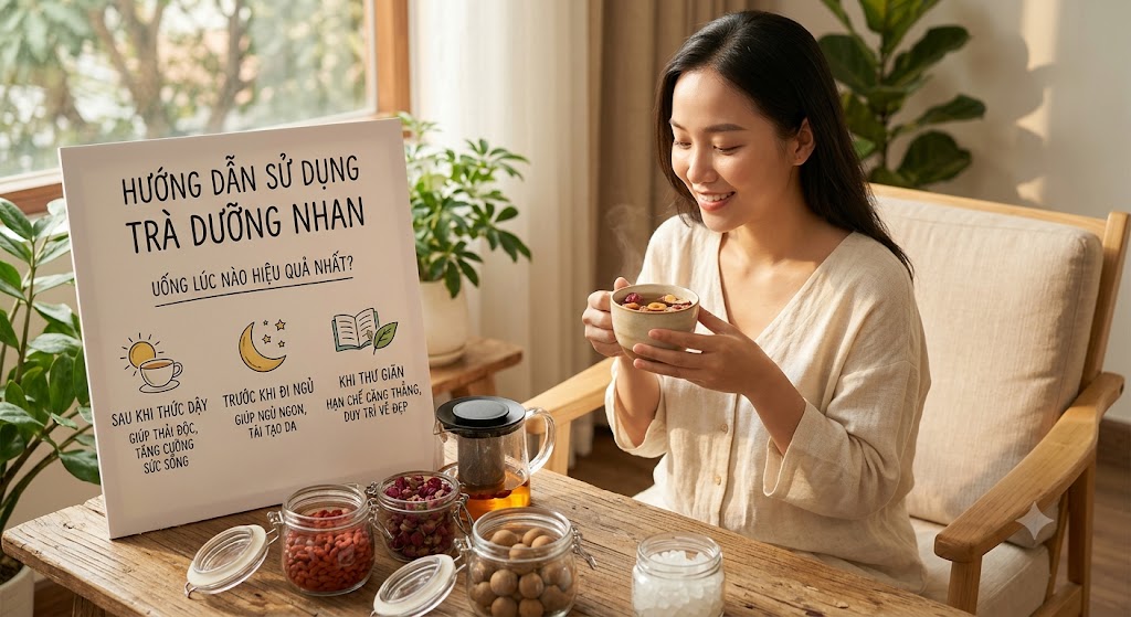 Trà dưỡng nhan trắng da