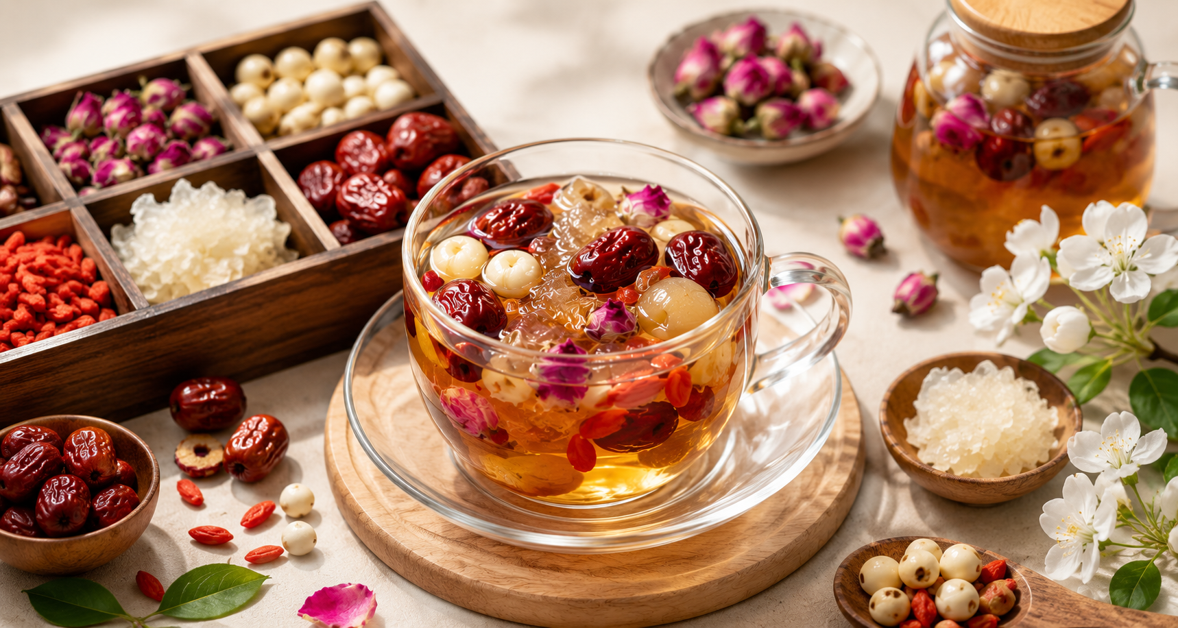 Trà dưỡng nhan 7 vị có tác dụng gì