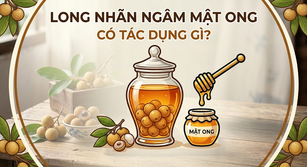 Long nhãn ngâm mật ong có tác dụng gì