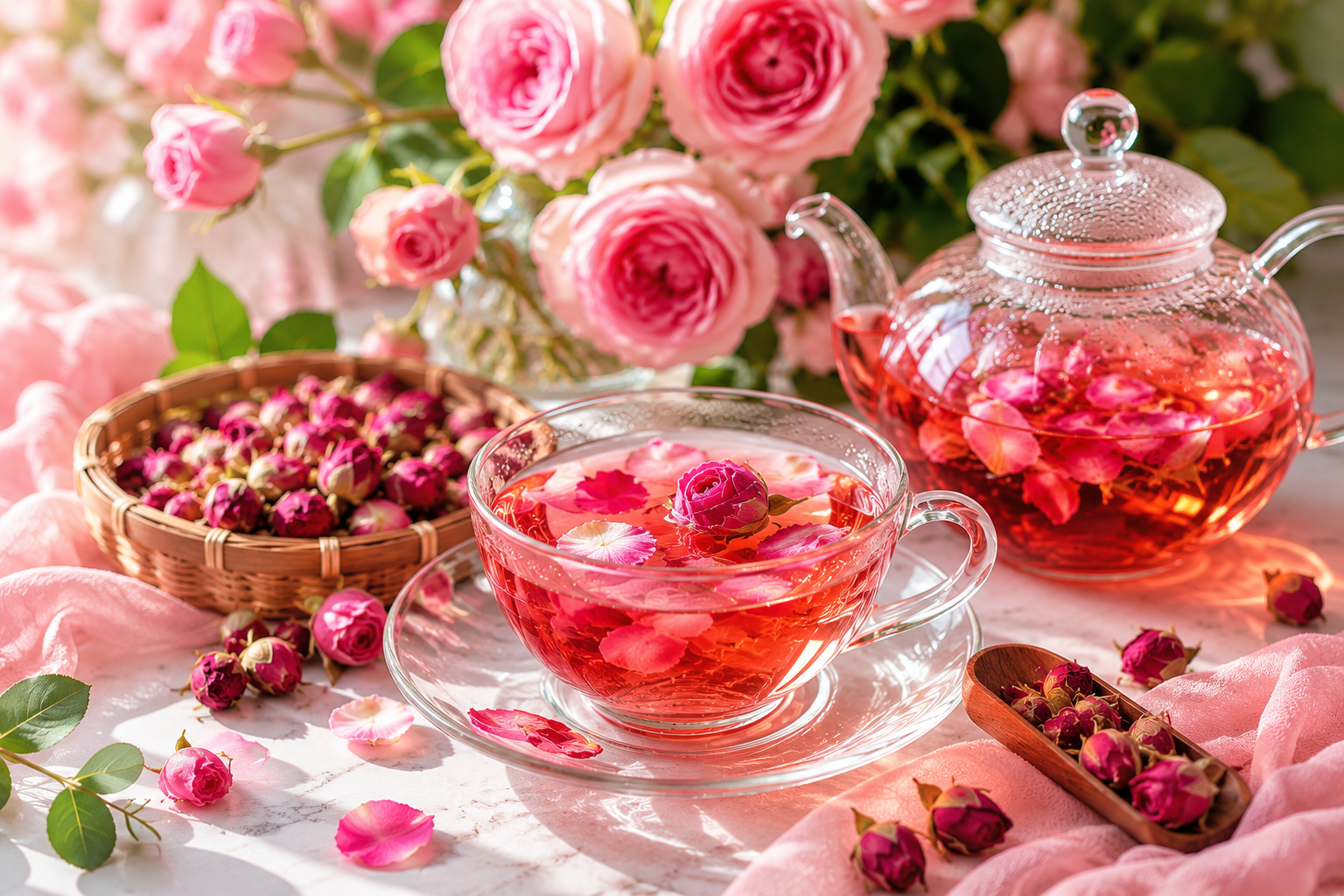 Trà hoa hồng có tác dụng gì