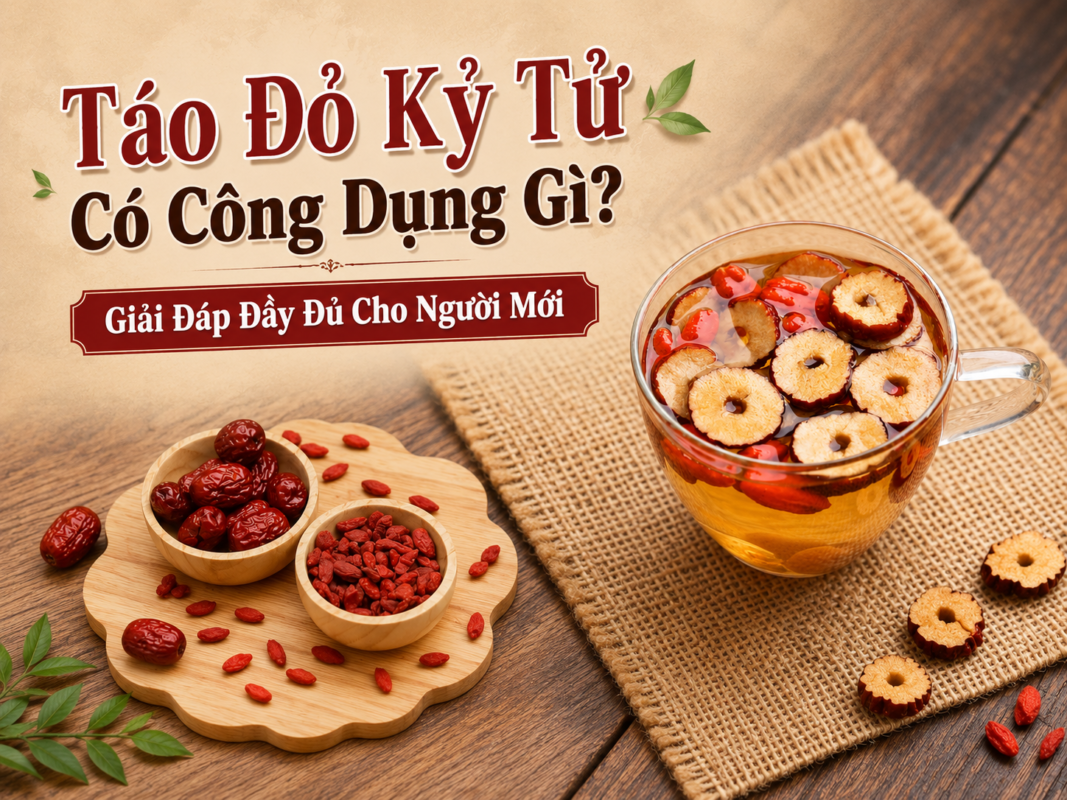táo đỏ kỷ tử có công dụng gì