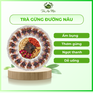 Trà gưng đường nâu