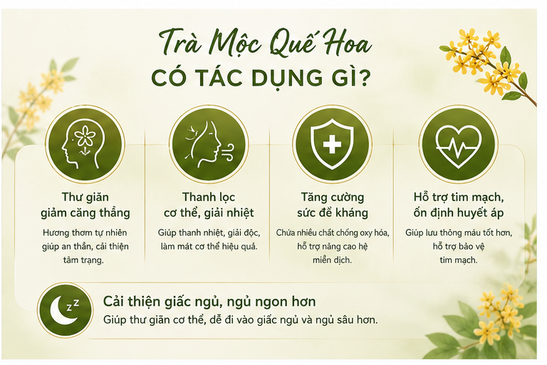 Trà quế hoa có tác dụng gì